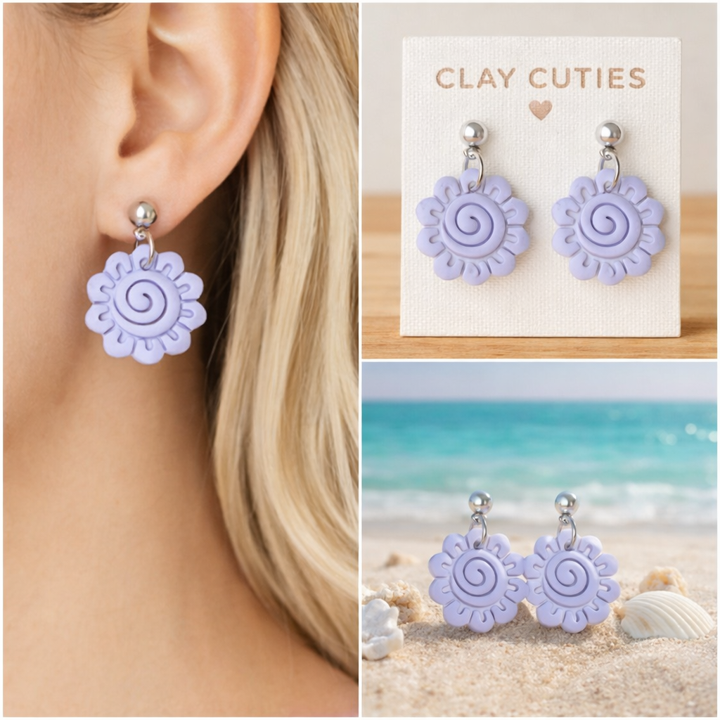 Pastel Bloom Flower Earring