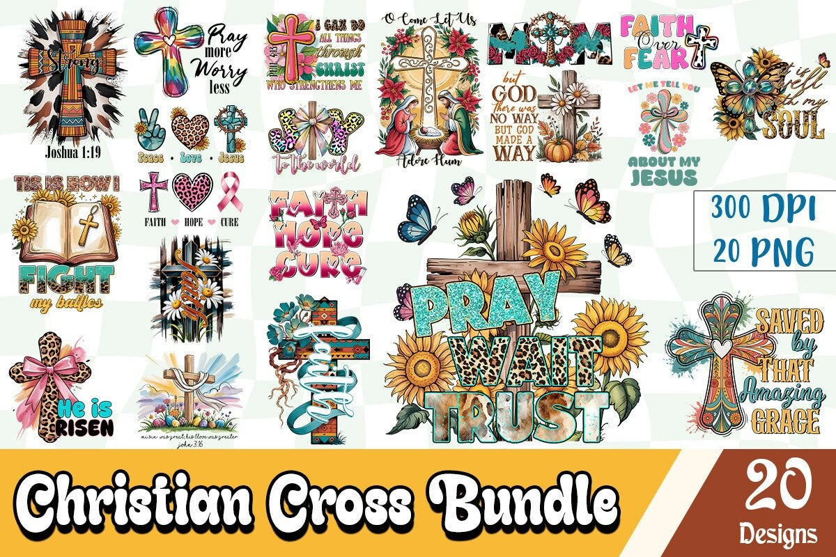 Christian Cross Sublimation Bundle